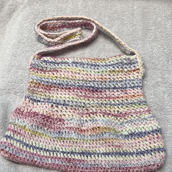 Multicolor Crochet Shoulder Bag - Picture 2 of 7